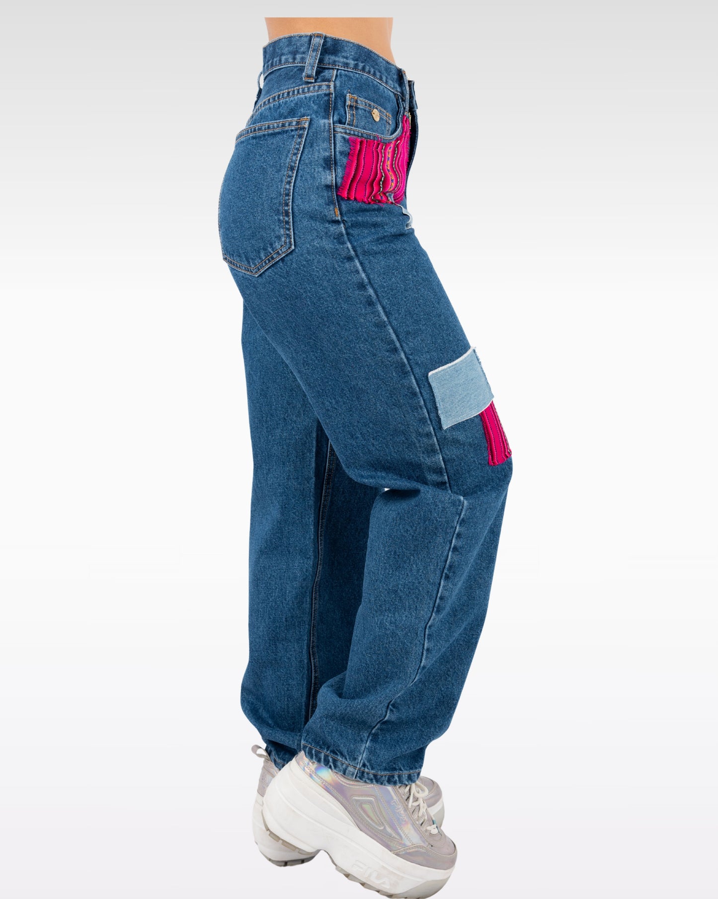 PANTALÓN PARCHES - ROSADO (MUJER)