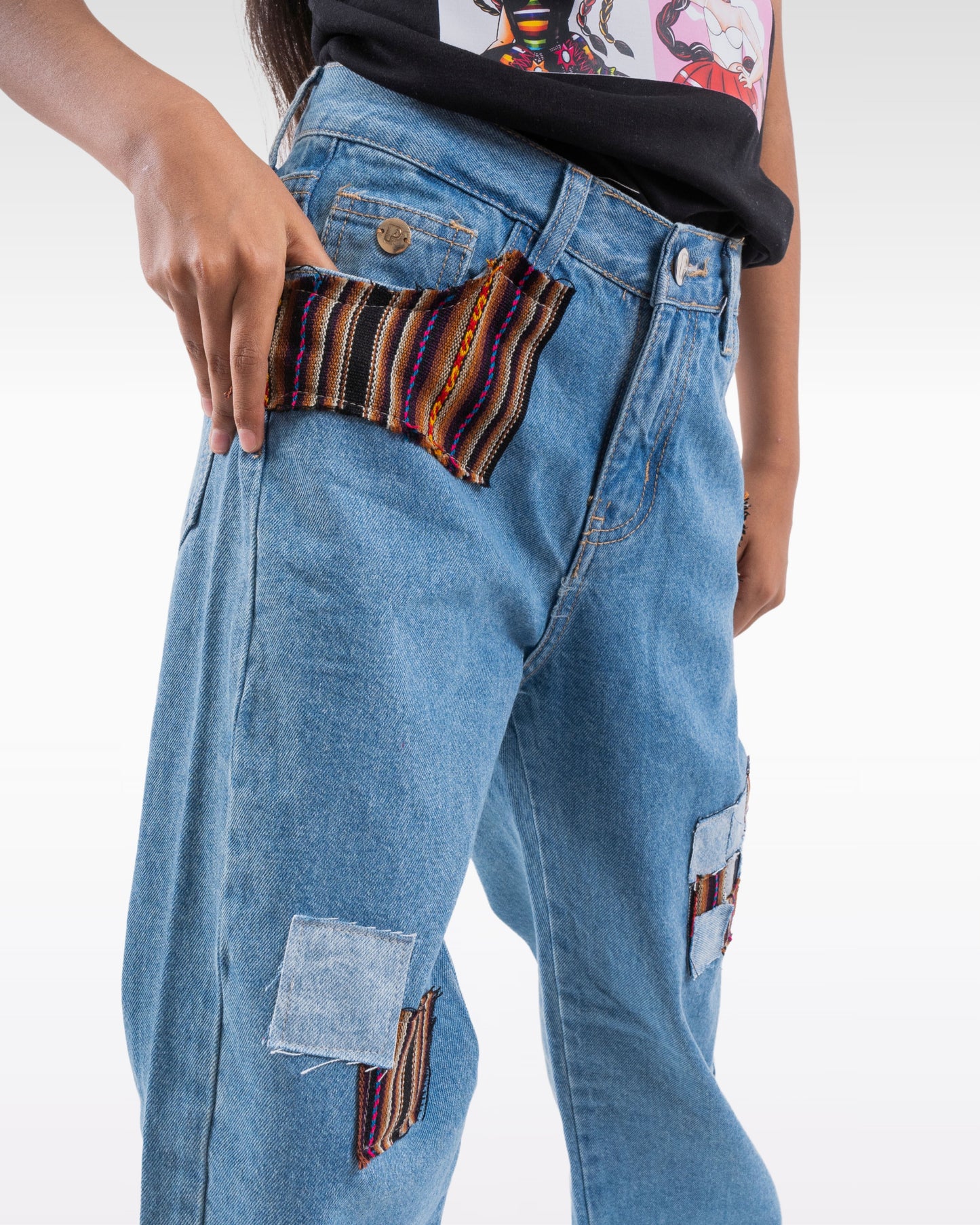 PANTALÓN PARCHES MARRONES (NIÑA)