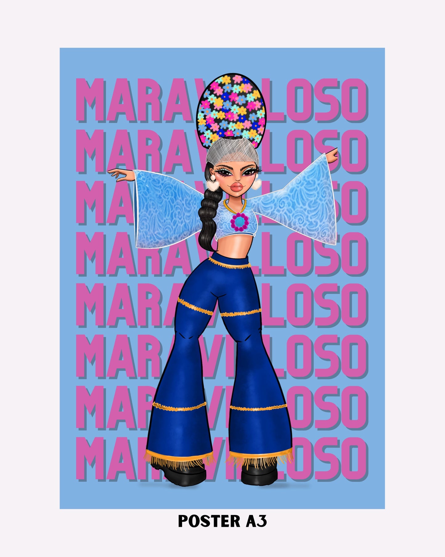 POSTER A3 MILENA WARTHON- MARAVILLOSO