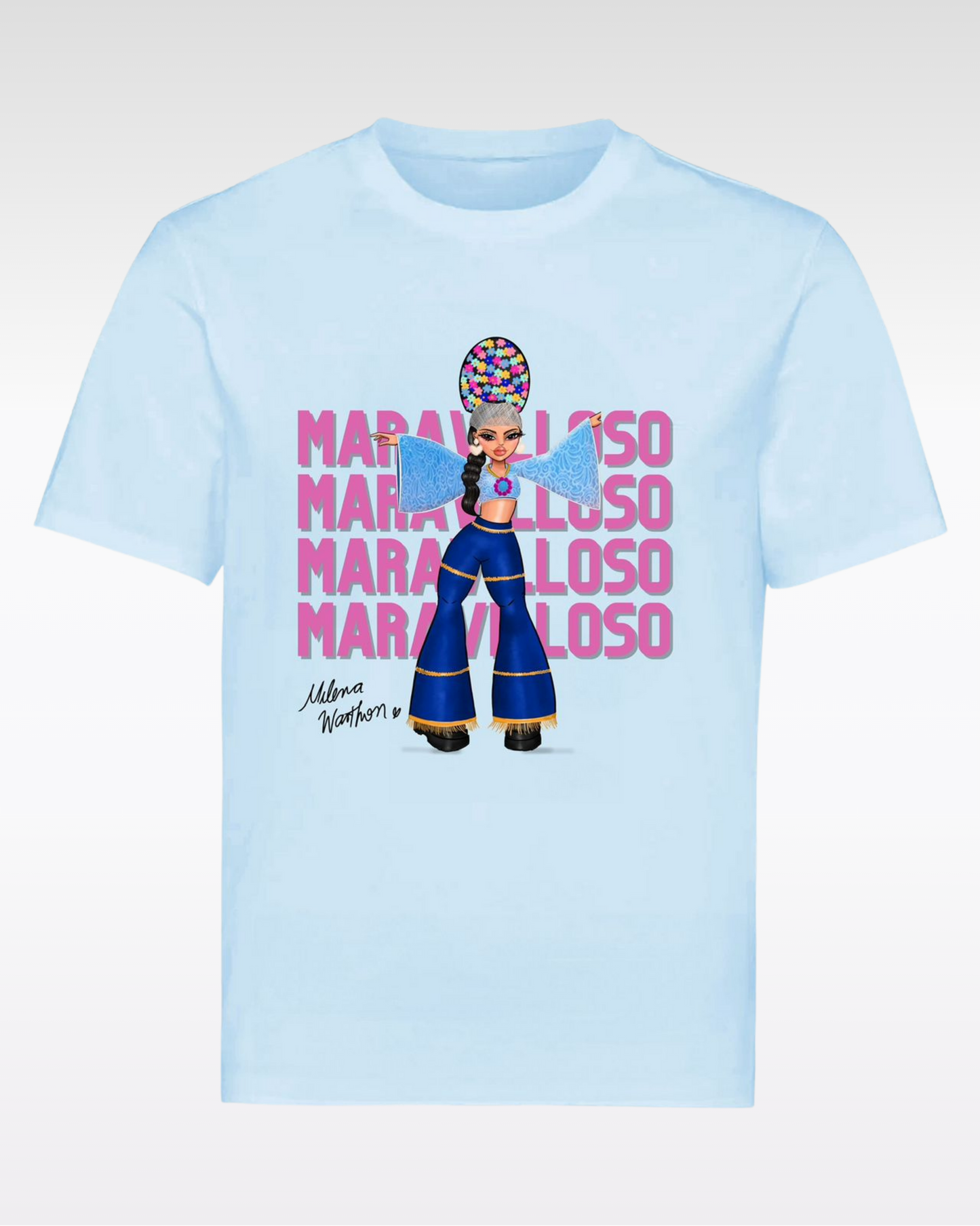 POLO MARAVILLOSO PALLA - CELESTE (NIÑO UNISEX)