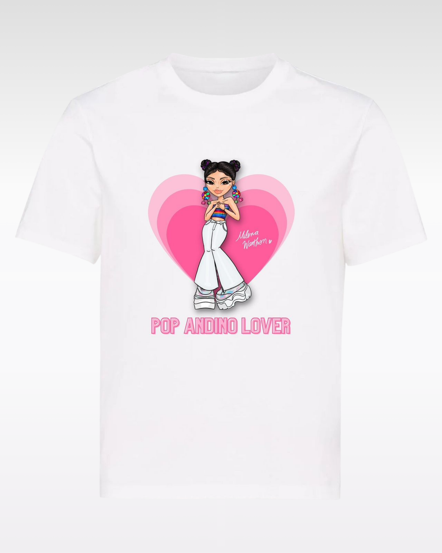 POLO POP ANDINO LOVER - BLANCO (ADULTO UNISEX)