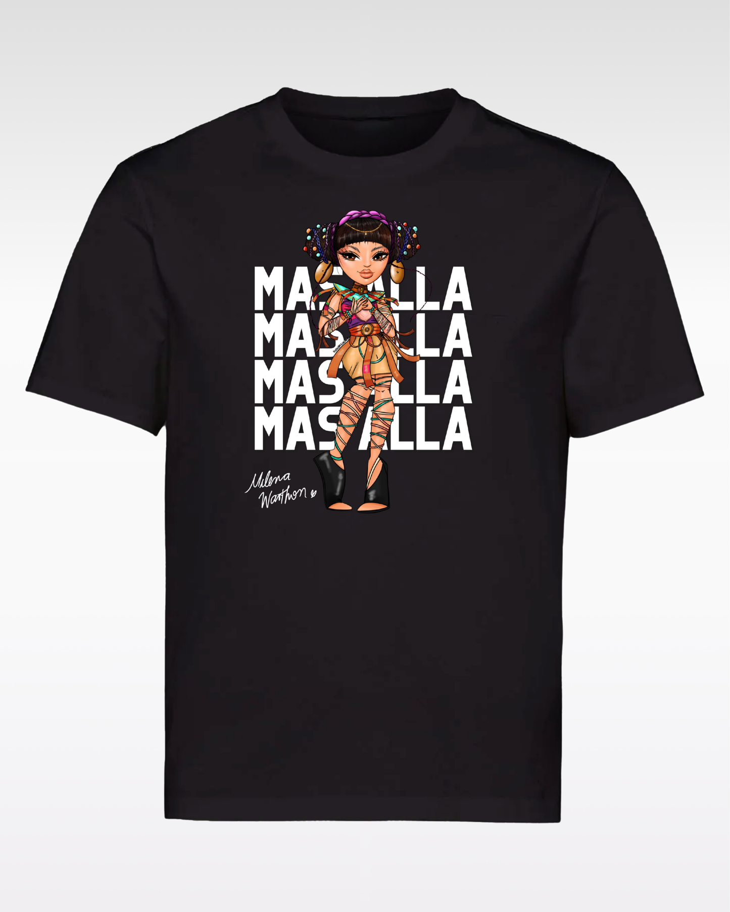 POLO MÁS ALLÁ LIGHT DOLL - NEGRO (ADULTO UNISEX)