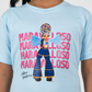 POLO MARAVILLOSO PALLA - CELESTE (NIÑO UNISEX)