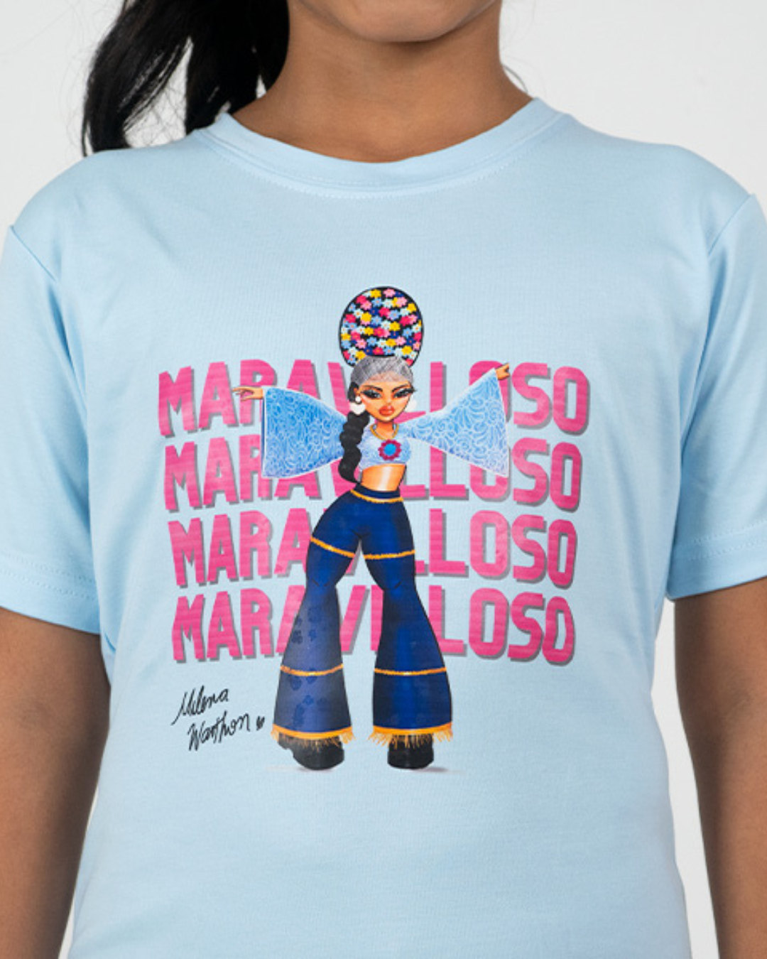 POLO MARAVILLOSO PALLA - CELESTE (NIÑO UNISEX)