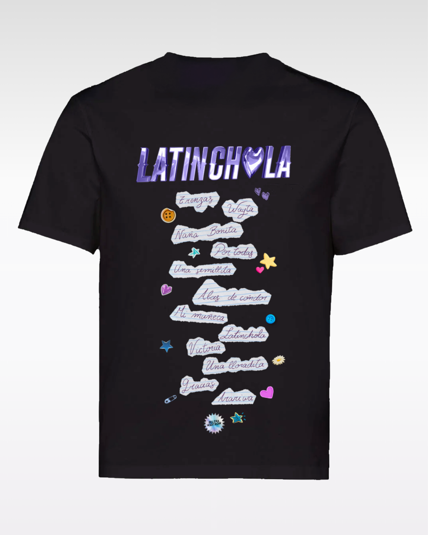 POLO LATINCHOLA PORTADA - NEGRO (ADULTO UNISEX)