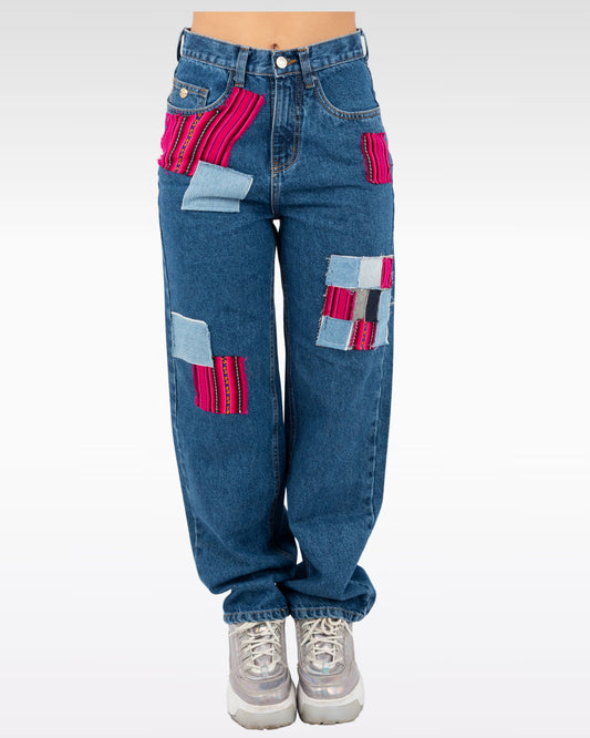 PANTALÓN PARCHES - ROSADO (MUJER)