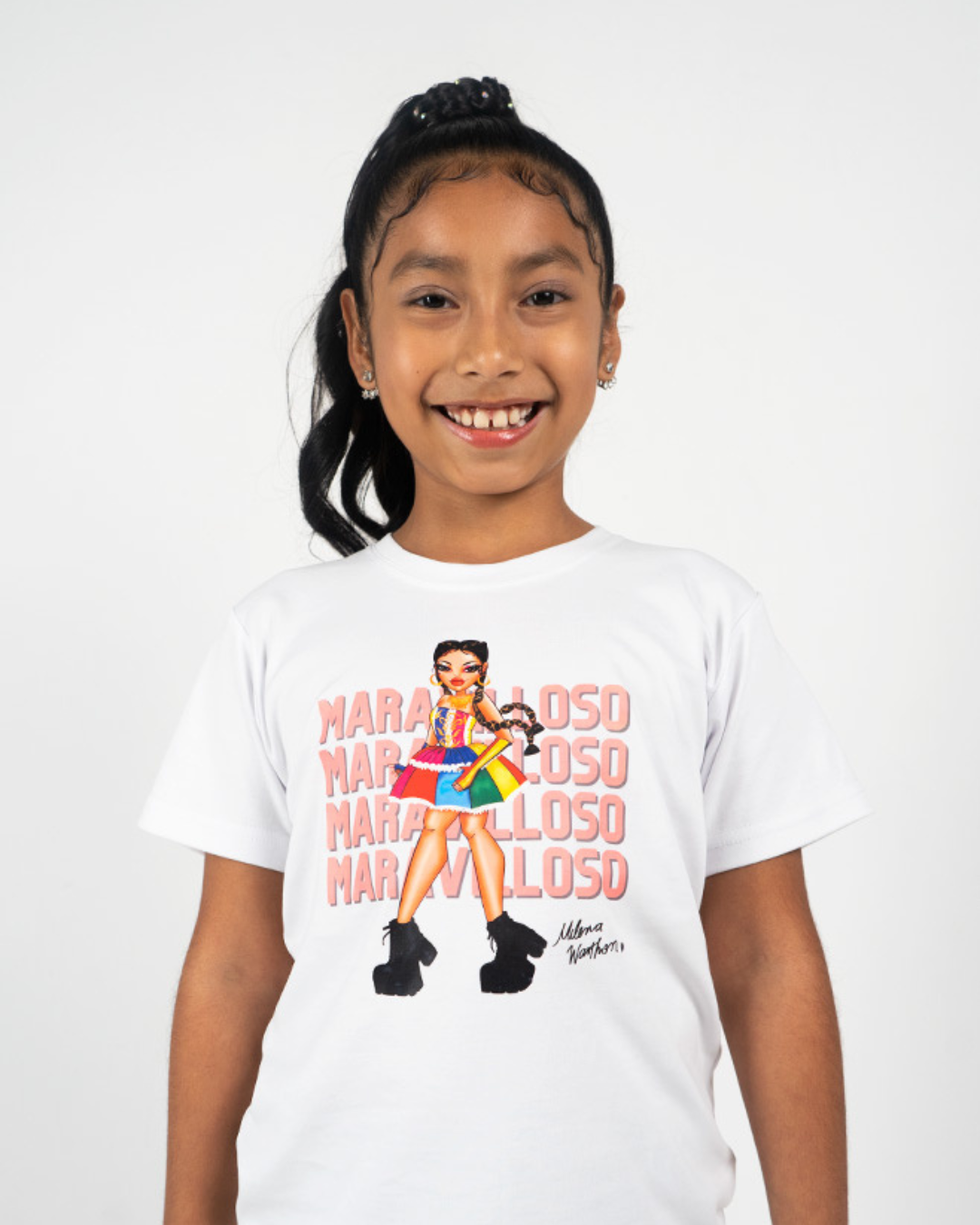 POLO MARAVILLOSO CHINA - BLANCO (NIÑO UNISEX)