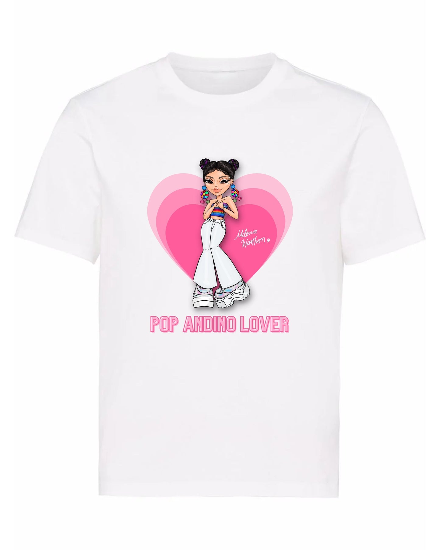 POLO POP ANDINO LOVER - BLANCO (NIÑO UNISEX)