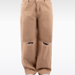 PANTALÓN WIDE LEG  BOLSILLOS ANDINOS - BEIGE (MUJER)