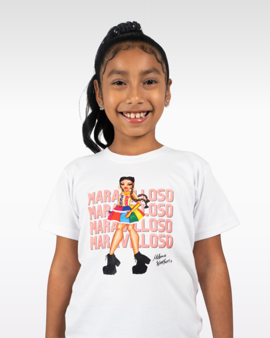 POLO MARAVILLOSO CHINA - BLANCO (NIÑO UNISEX)