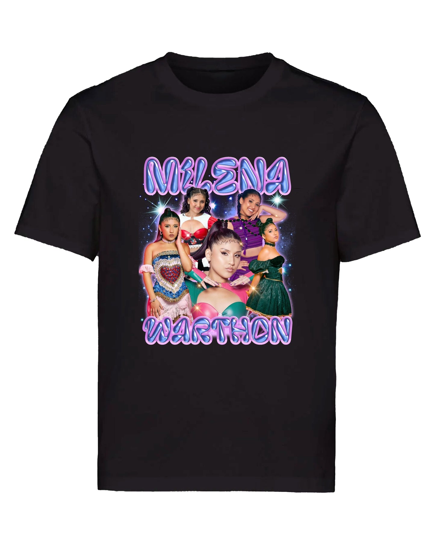 POLO MILENA COLLAGE - NEGRO (NIÑO UNISEX)