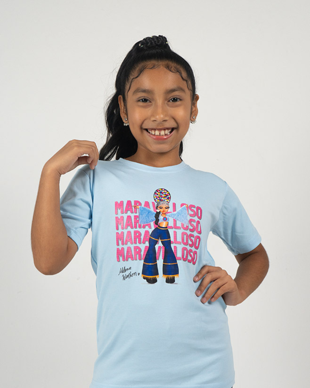 POLO MARAVILLOSO PALLA - CELESTE (NIÑO UNISEX)