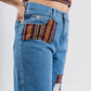 PANTALÓN PARCHES - MARRÓN (MUJER)