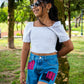 SHORT PARCHES ROSADOS (NIÑA)