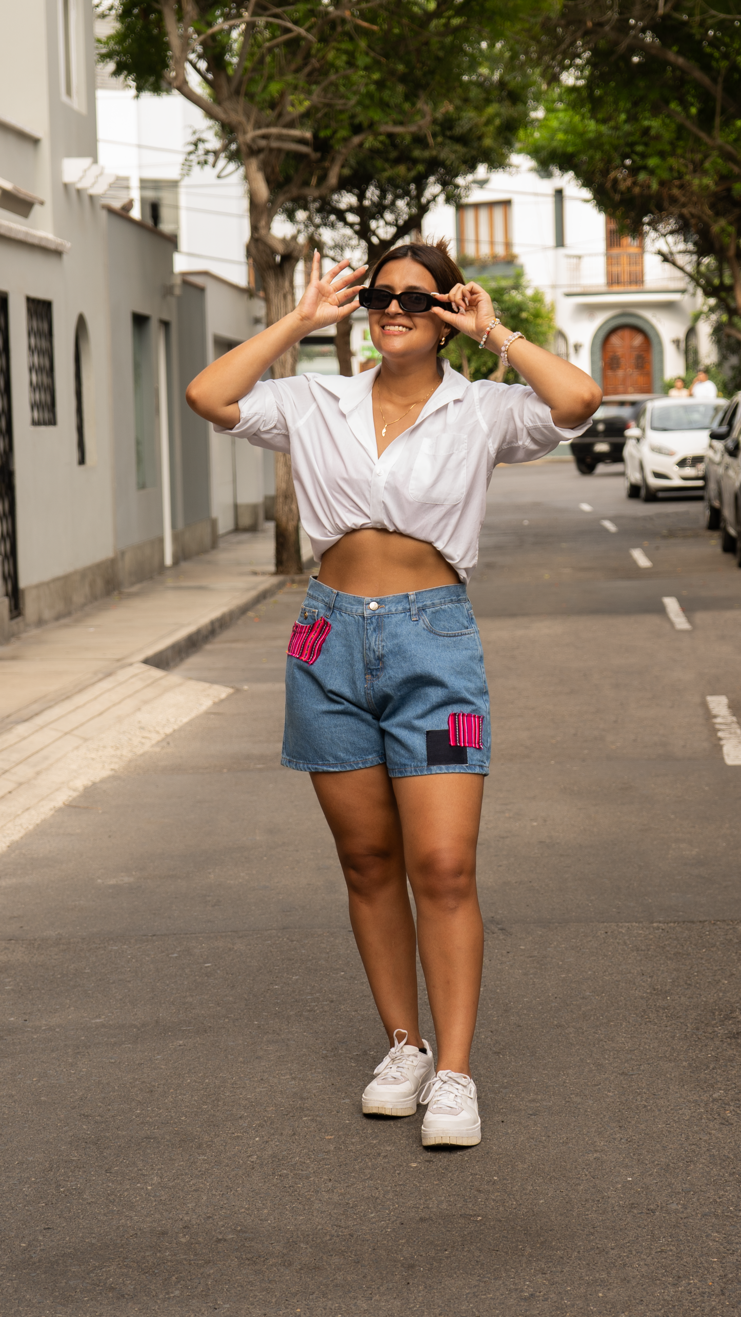 SHORT PARCHES ROSADOS (MUJER)