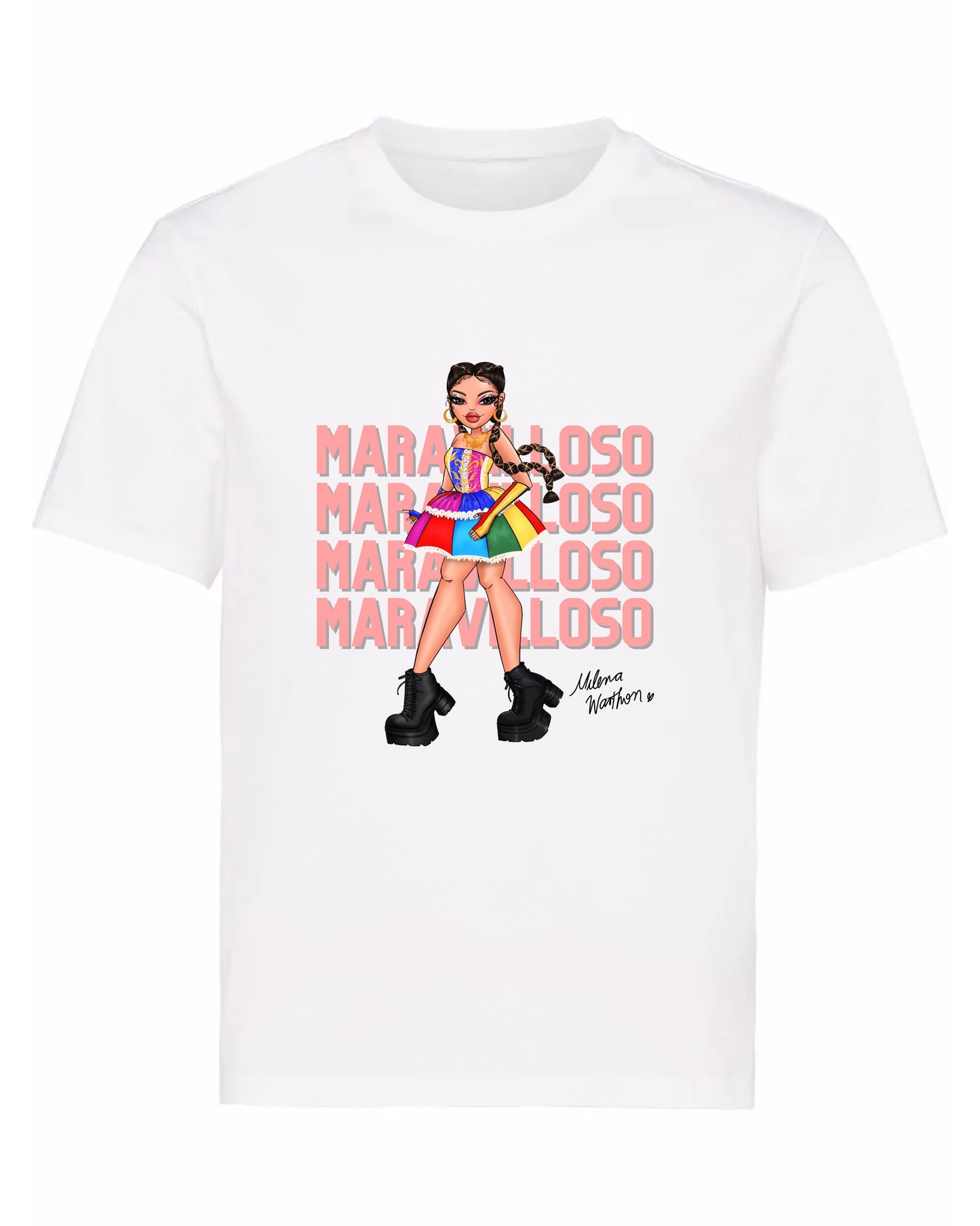 POLO MARAVILLOSO CHINA - BLANCO (NIÑO UNISEX)