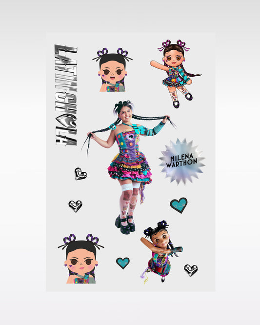 STICKER LATINCHOLA - MILENA WARTHON