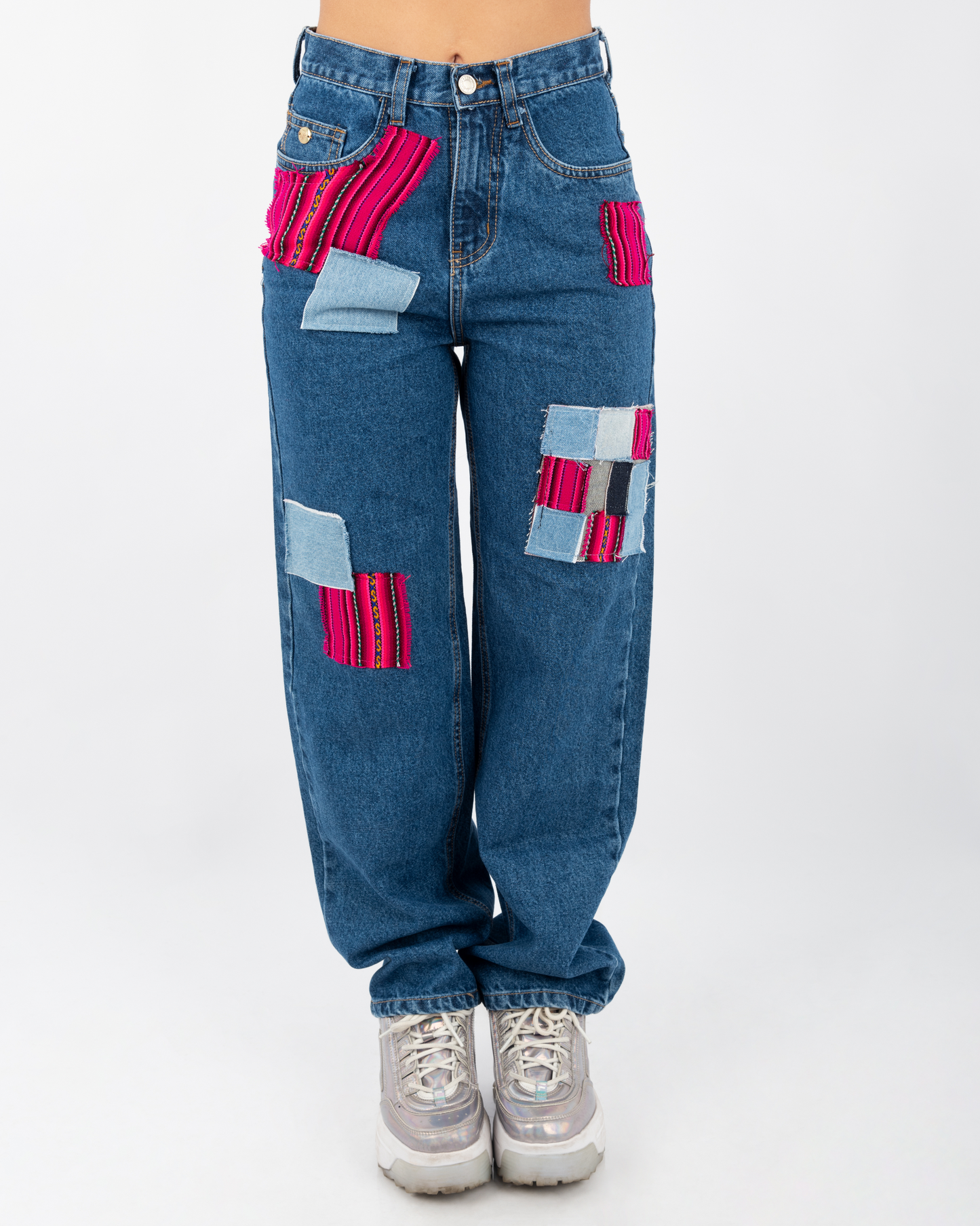 PANTALÓN PARCHES - ROSADO (MUJER)