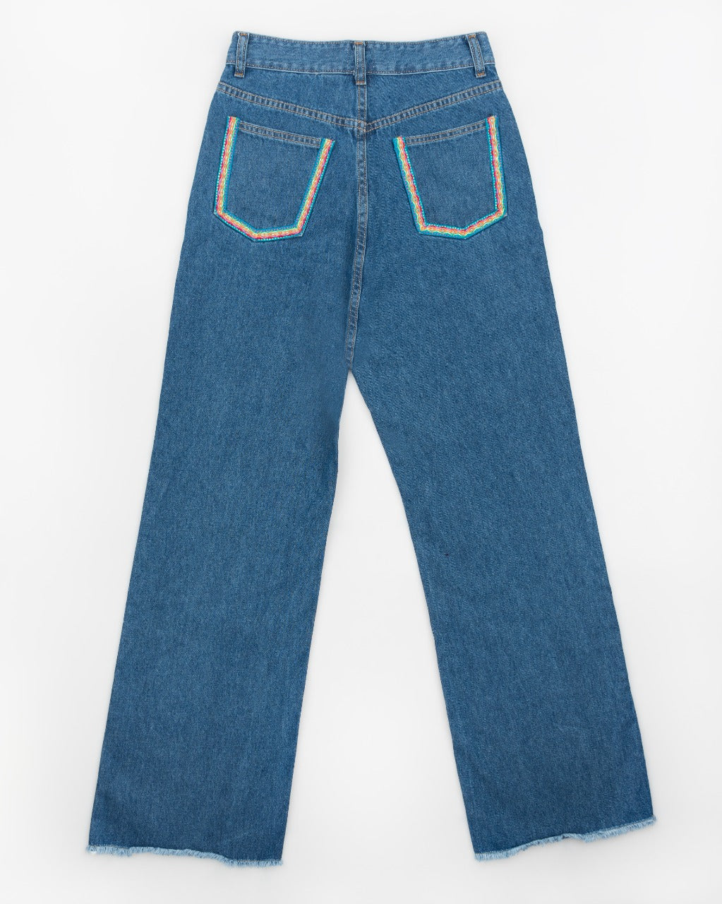 PANTALÓN  BOLSILLOS ANDINOS - JEAN (MUJER)