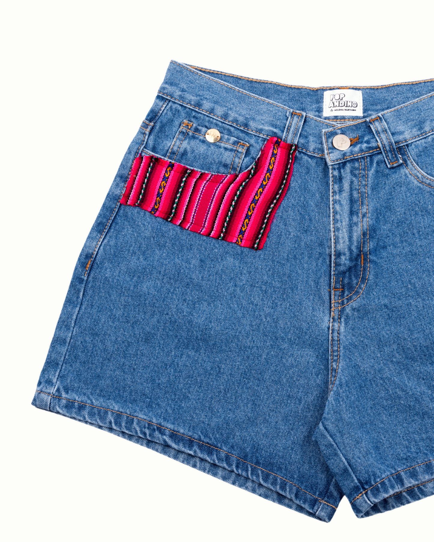SHORT PARCHES ROSADOS (MUJER)